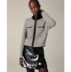 J.Crew Jacquard sweater-jacket